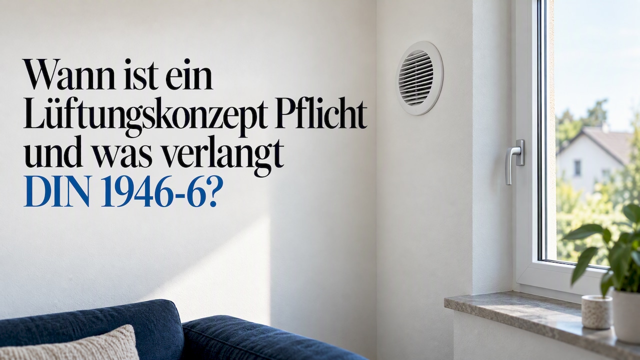 Lüftungsauslass neben dem Fenster im Neubau