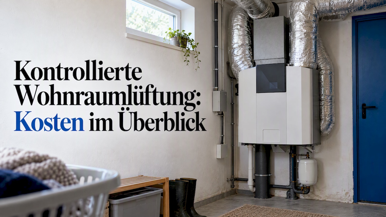Zentrale Lüftungsanlage im Hauswirtschaftsraum